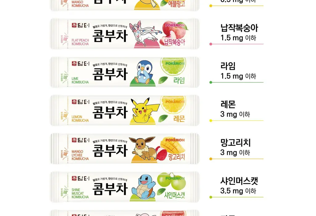 담터 포켓몬 콤부차 10T 5종 중 택1 상세페이지 96