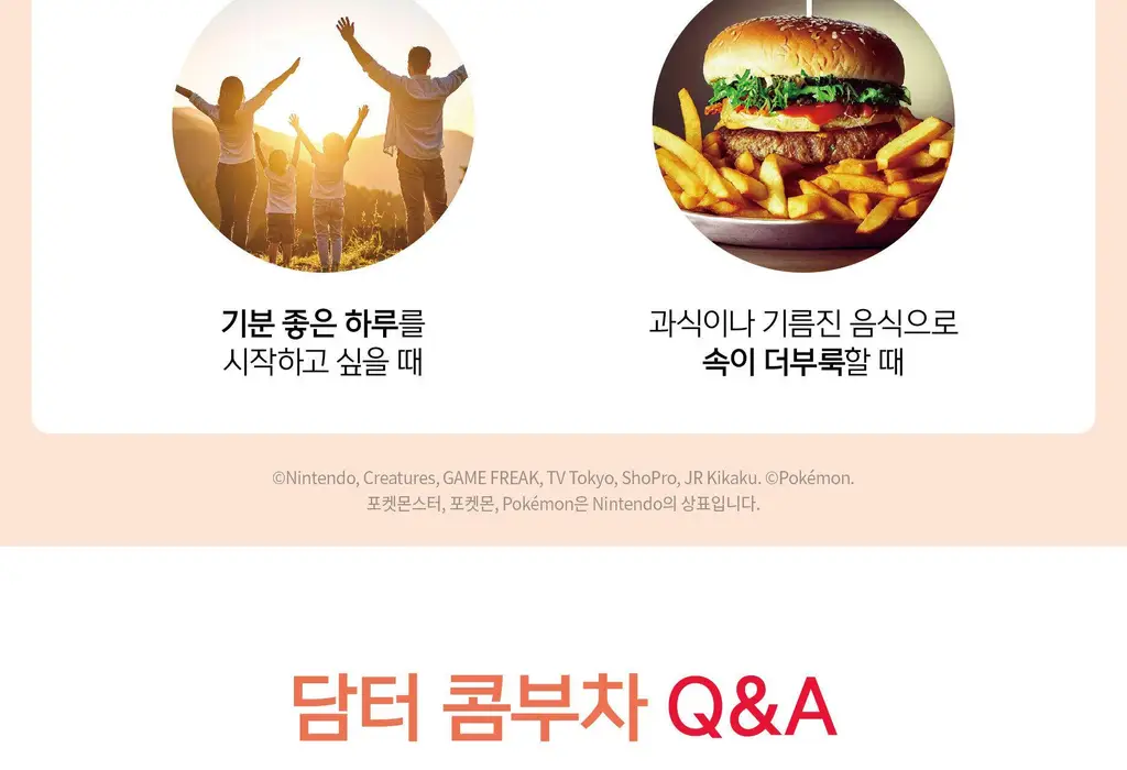 담터 포켓몬 콤부차 10T 5종 중 택1 상세페이지 160