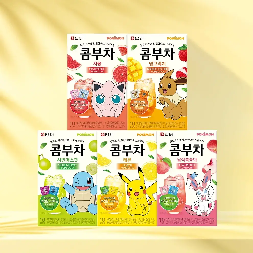 담터 포켓몬 콤부차 10T 5종 중 택1