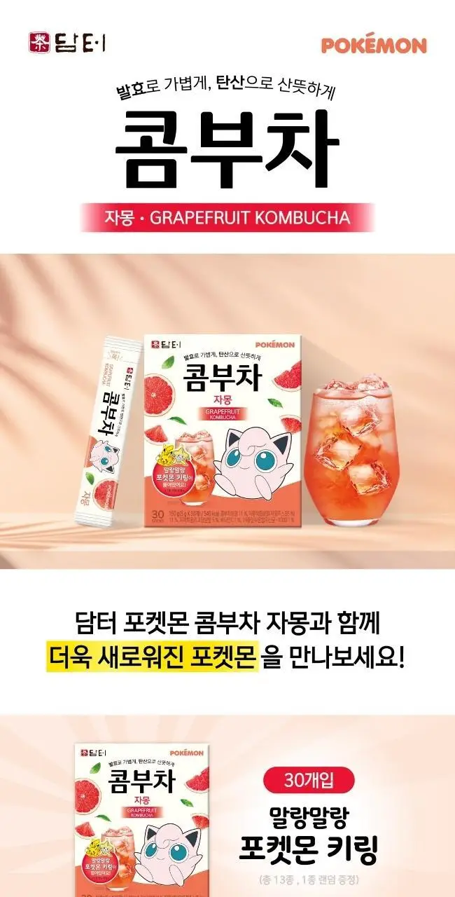 담터 포켓몬 콤부차 30T 4종 중 택1 상세페이지 23