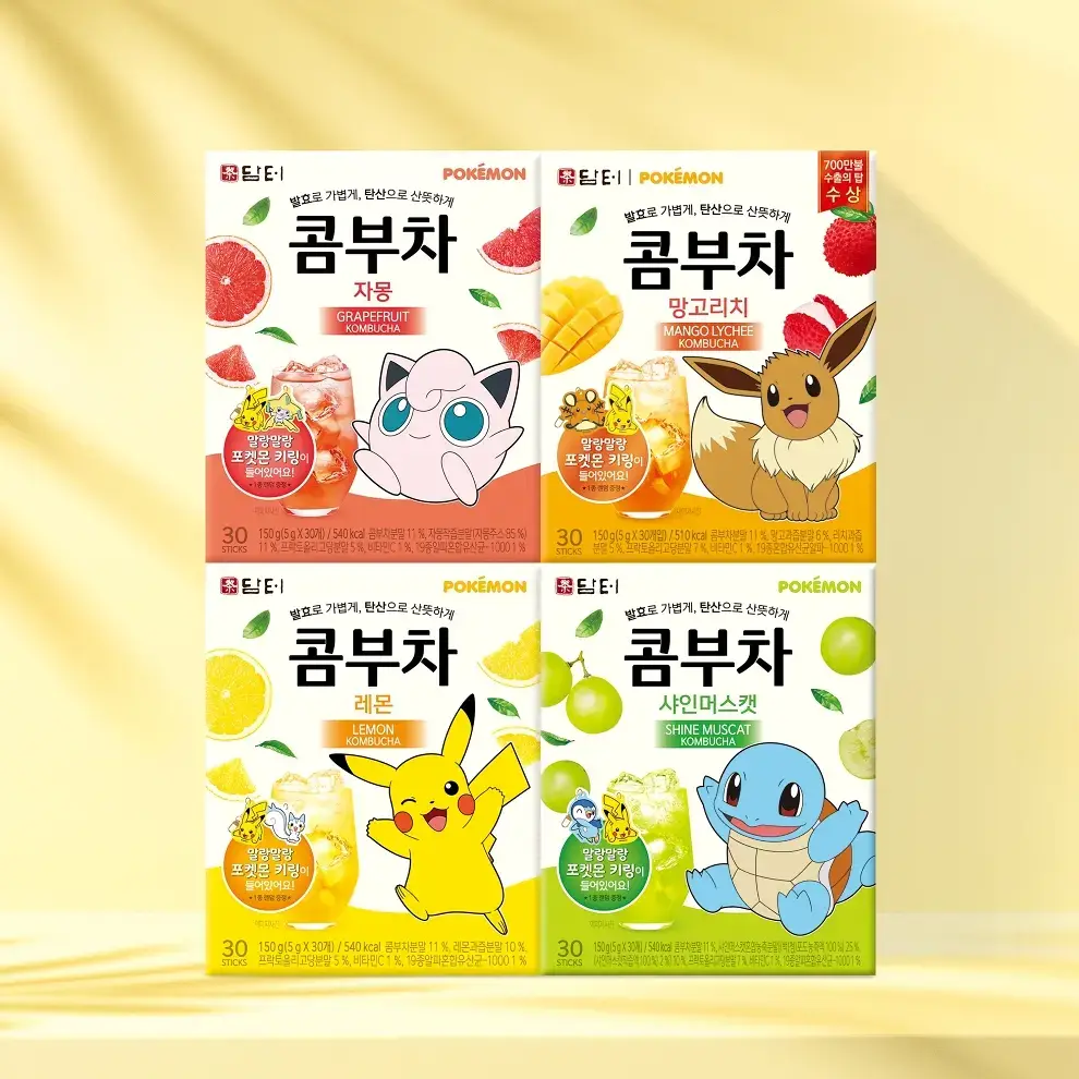 담터 포켓몬 콤부차 30T 4종 중 택1