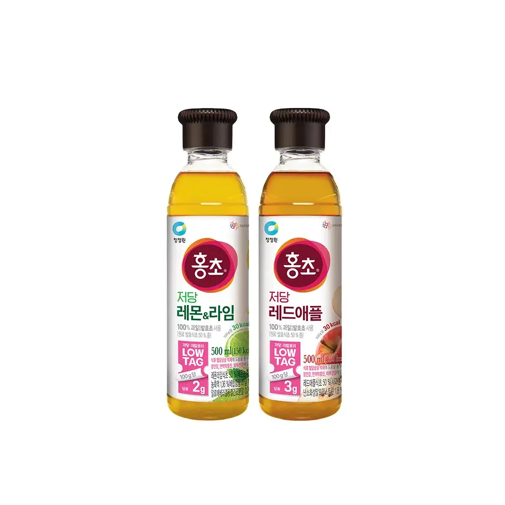 대상 청정원 저당 홍초 500ml 2종 택1