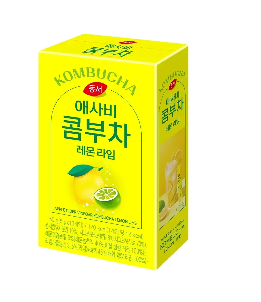 동서 애사비 콤부차 레몬라임 50g(10개)