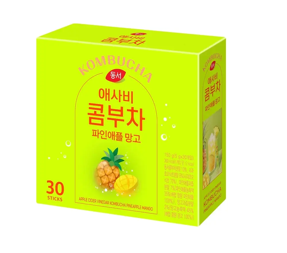 동서 애사비 콤부차 파인애플망고 150g(30개)