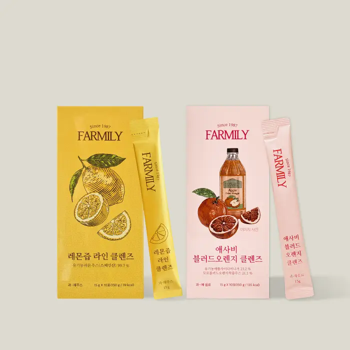 팜밀리 레몬즙10포 + 애사비10포입 묶음 세트