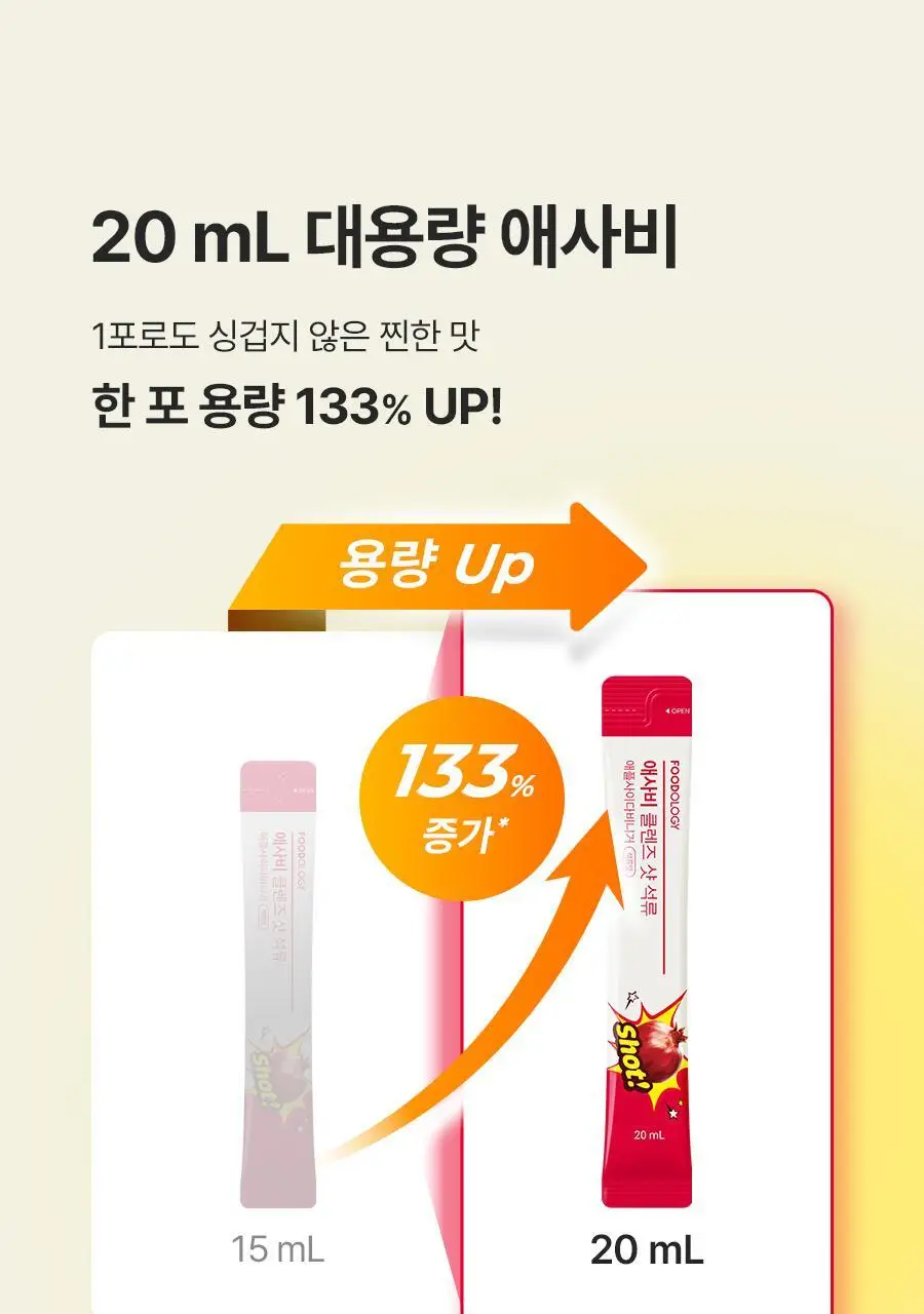 푸드올로지 애사비 클렌즈샷 20mlX10포 3종 택 1 상세페이지 6