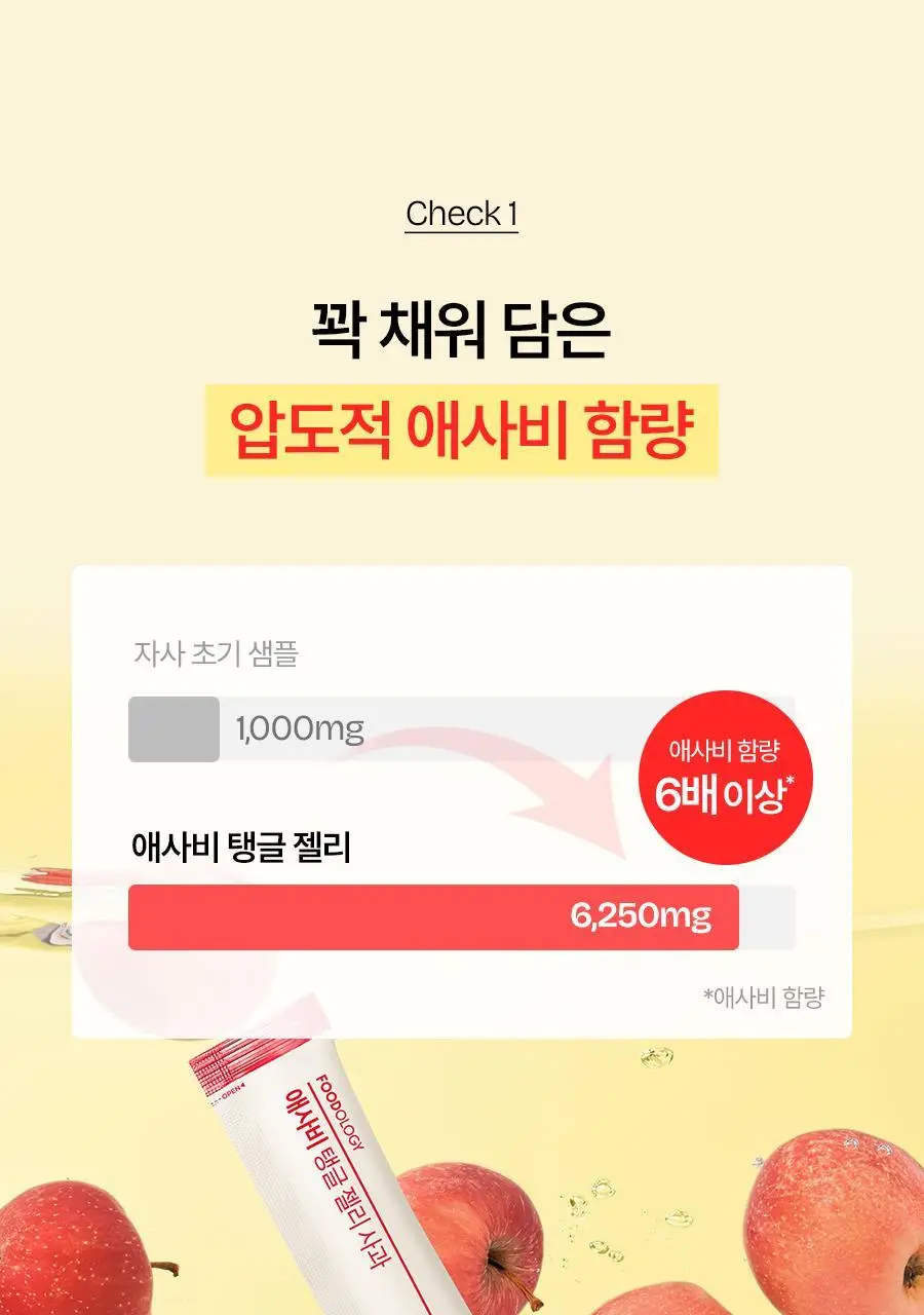푸드올로지 애사비 탱글 젤리 3종 택1 (사과/복숭아/청귤) 상세페이지 24