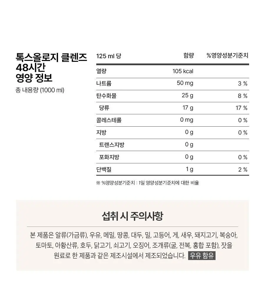 푸드올로지 톡스올로지/그린올로지 클렌즈 48시간 3종 택 1 상세페이지 78