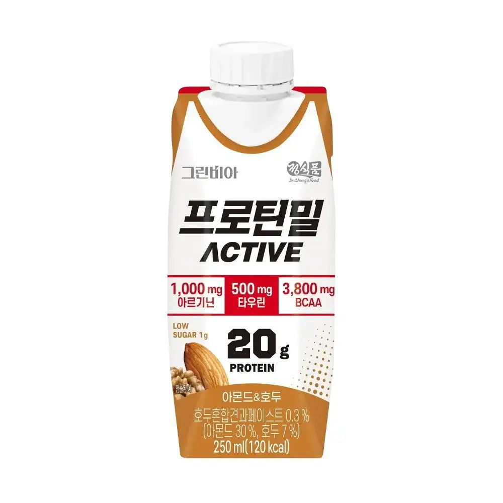 그린비아 프로틴밀 액티브 250ml 아몬드&호두