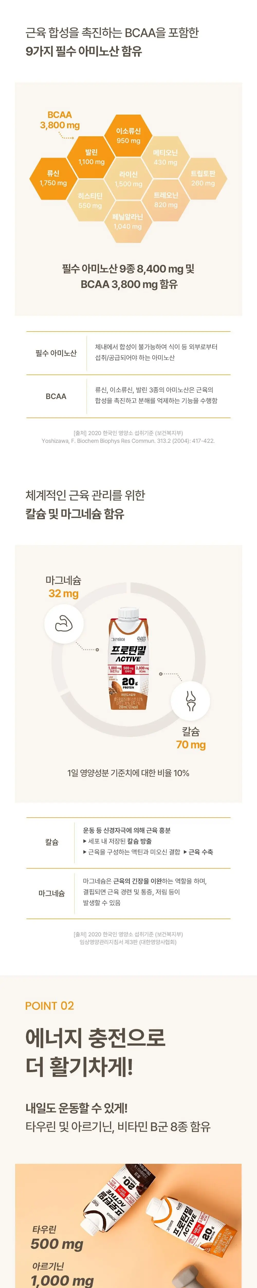 그린비아 프로틴밀 액티브 250ml 2종 택 1 상세페이지 2
