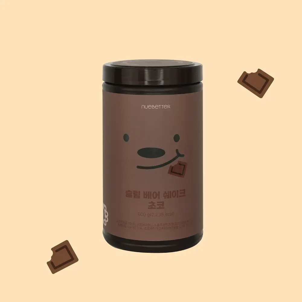 뉴베러 슬림 베어 쉐이크 초코 600g