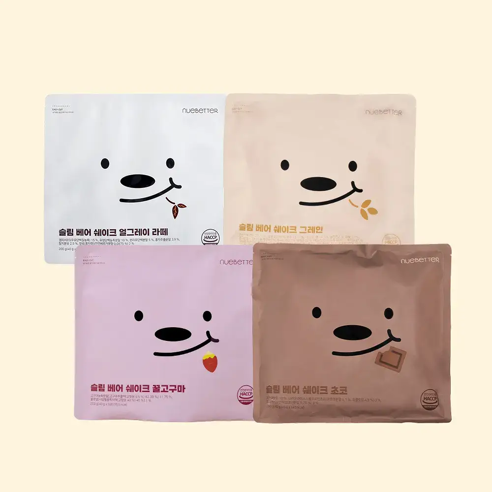 뉴베러 슬림 베어 쉐이크 40g*5 4종 중 택1