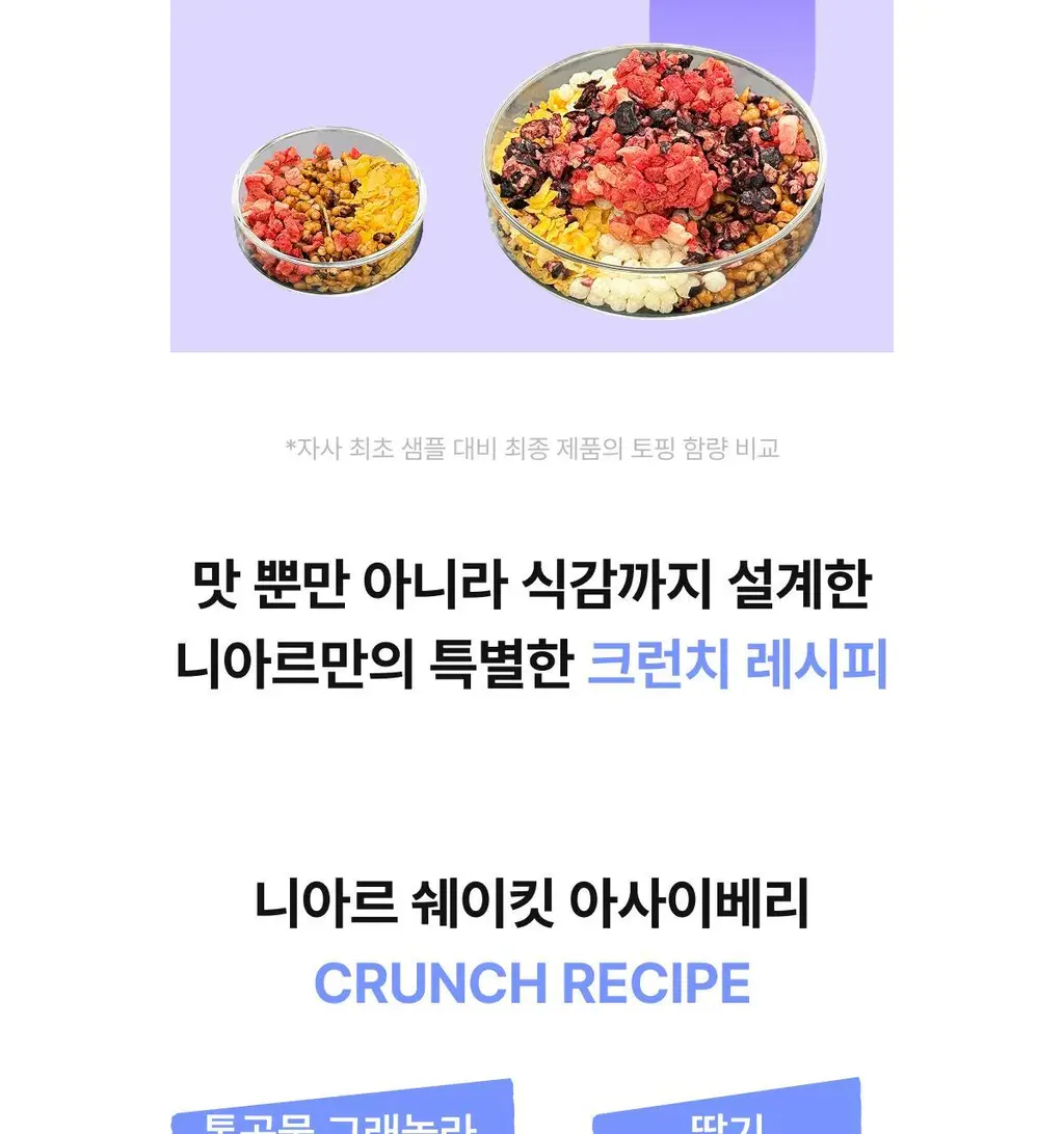 니아르 쉐이킷 단백질 쉐이크 45g 1개입 (아사이베리맛/초코맛) 상세페이지 18