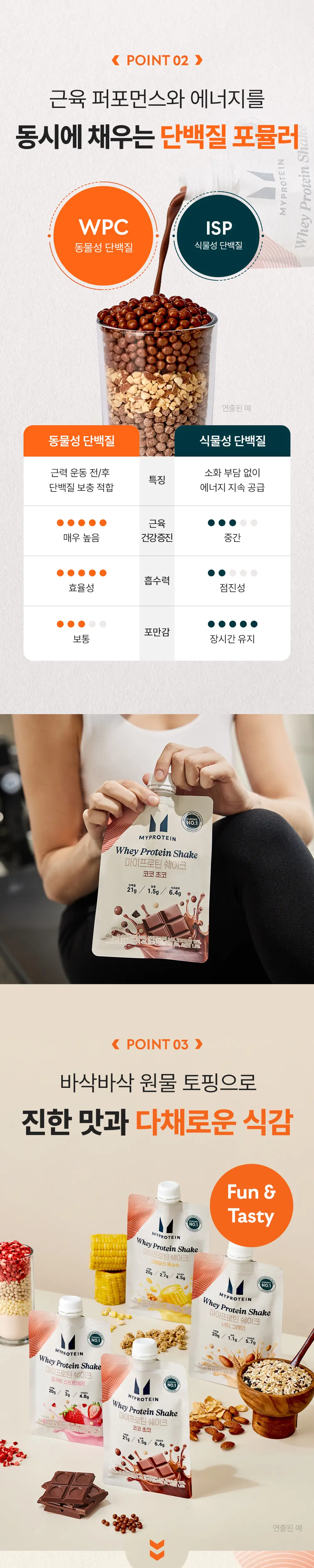마이프로틴 웨이 단백질 쉐이크 45g 7팩 4종 택1 상세페이지 5