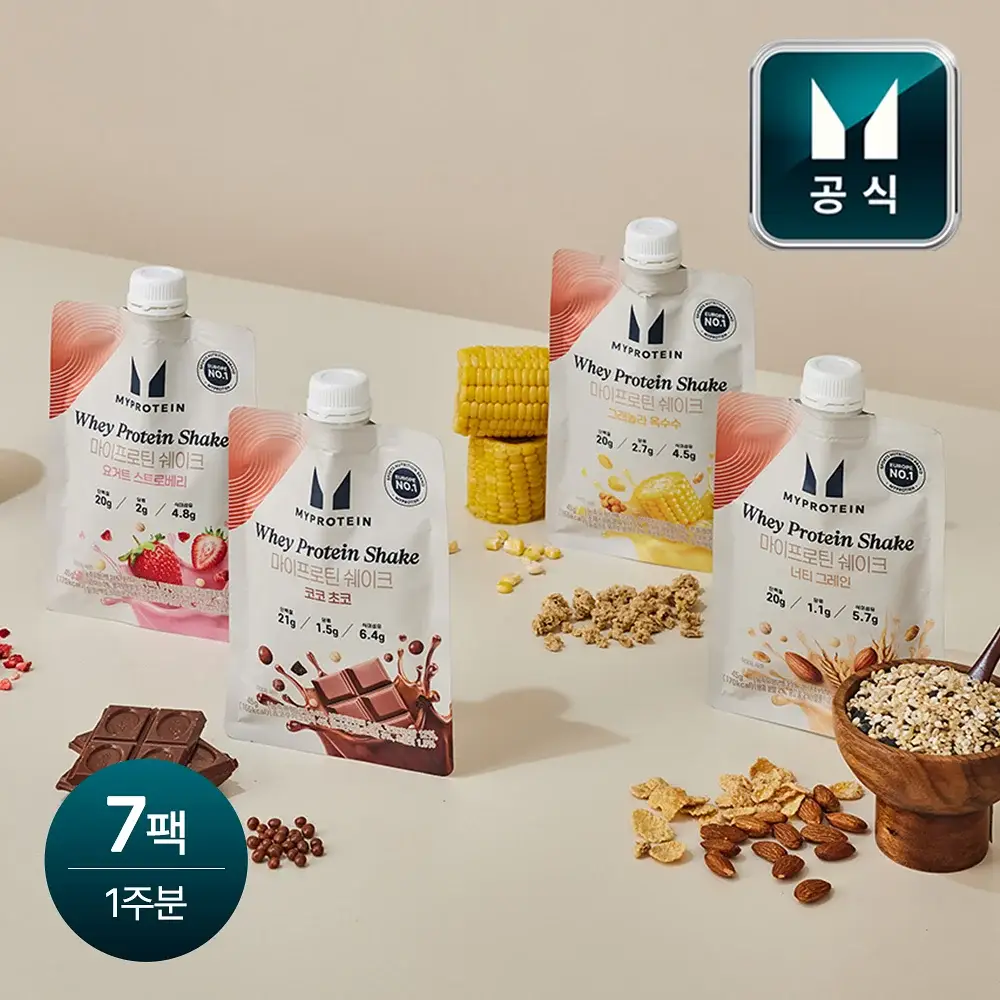 마이프로틴 웨이 단백질 쉐이크 45g 7팩 4종 택1