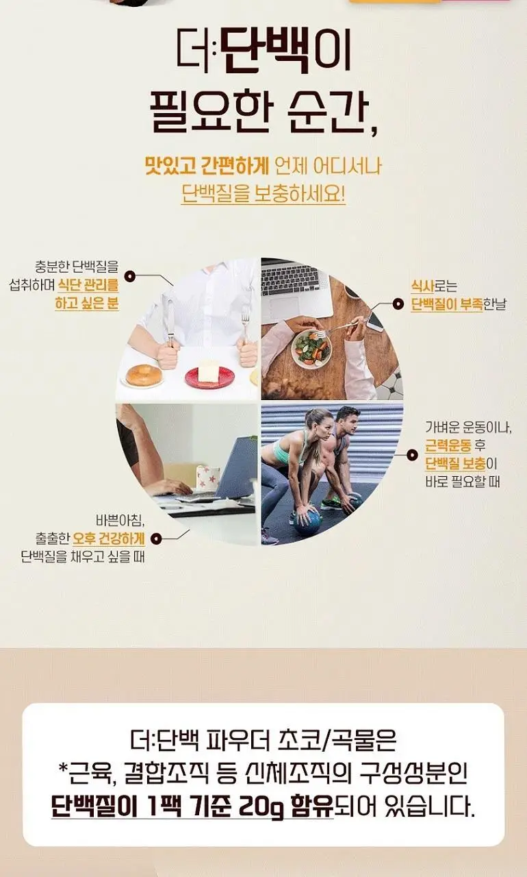 빙그레 더단백 파우치 1ea 2종 택1(초코,곡물) 상세페이지 5