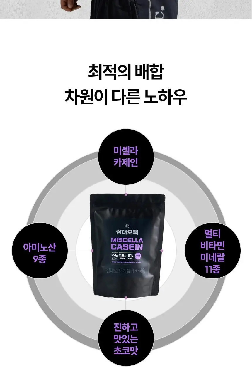 삼대오백 미셀라 카제인 프로틴 500g (약 15회분) 상세페이지 3