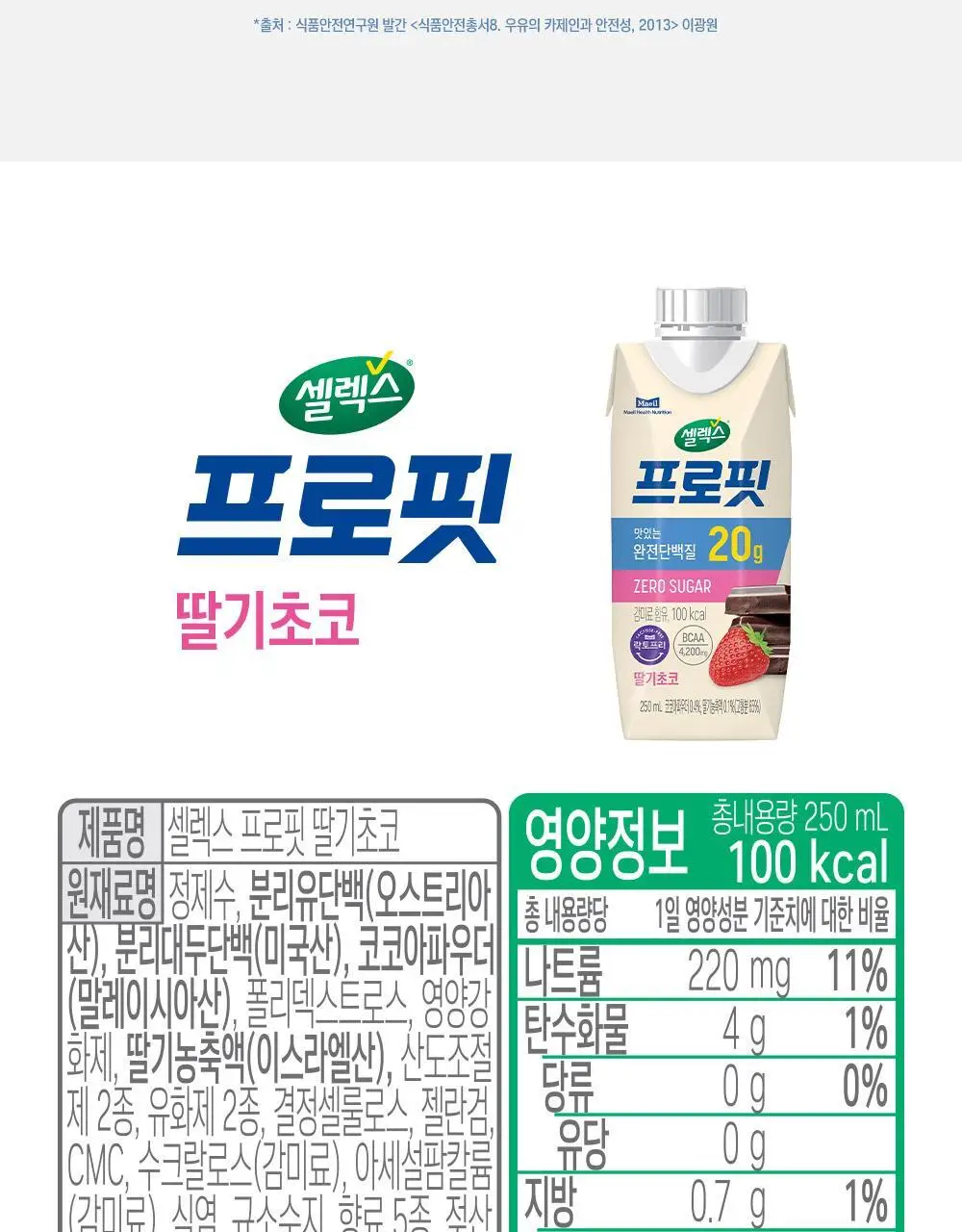 셀렉스 프로핏 스타터팩 (웨이프로틴 330ml 3종+완전단백질 250ml 4종) 상세페이지 43