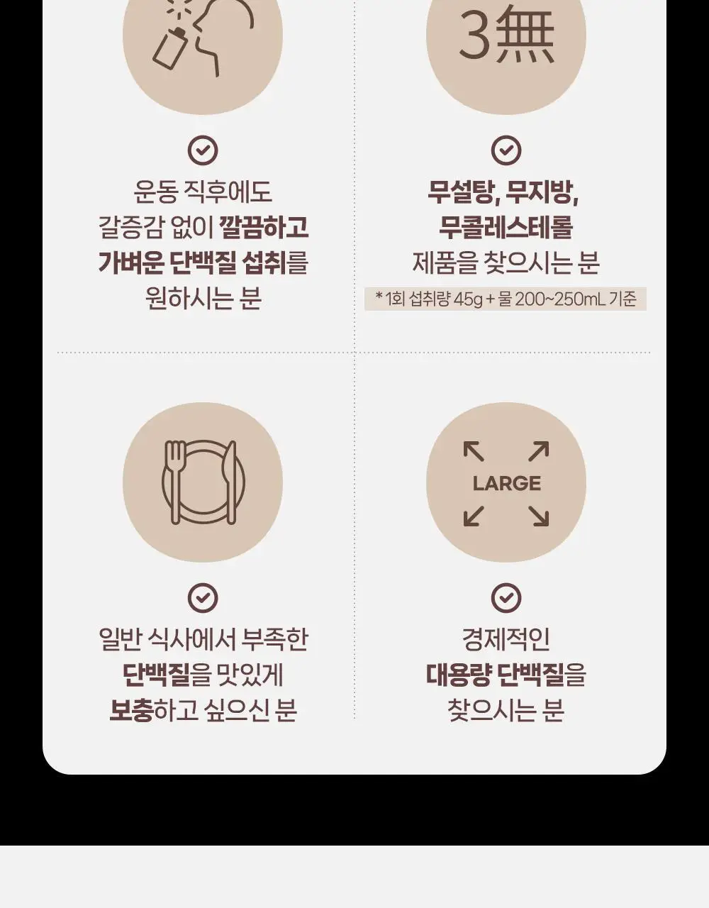 셀렉스 프로핏 초콜릿 파우더 2kg (전용 스푼 포함) /100% WPI 상세페이지 5