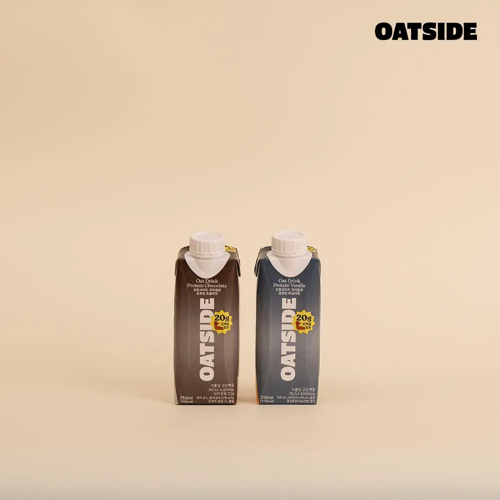 오트사이드 귀리음료 프로틴 2종 12개 (6+6)
