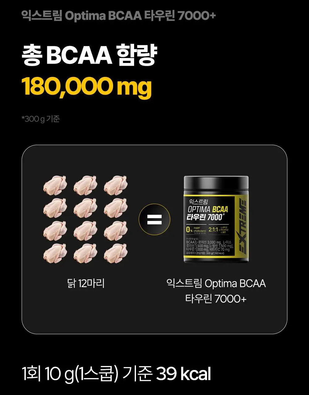 익스트림 OPTIMA BCAA 타우린 7000+ 300g 상세페이지 11