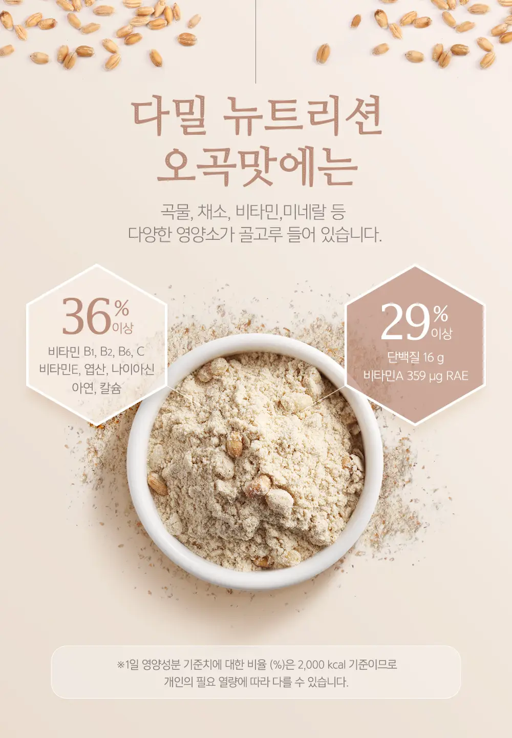 칼로바이 다밀 뉴트리션 560g (오곡맛) 상세페이지 6