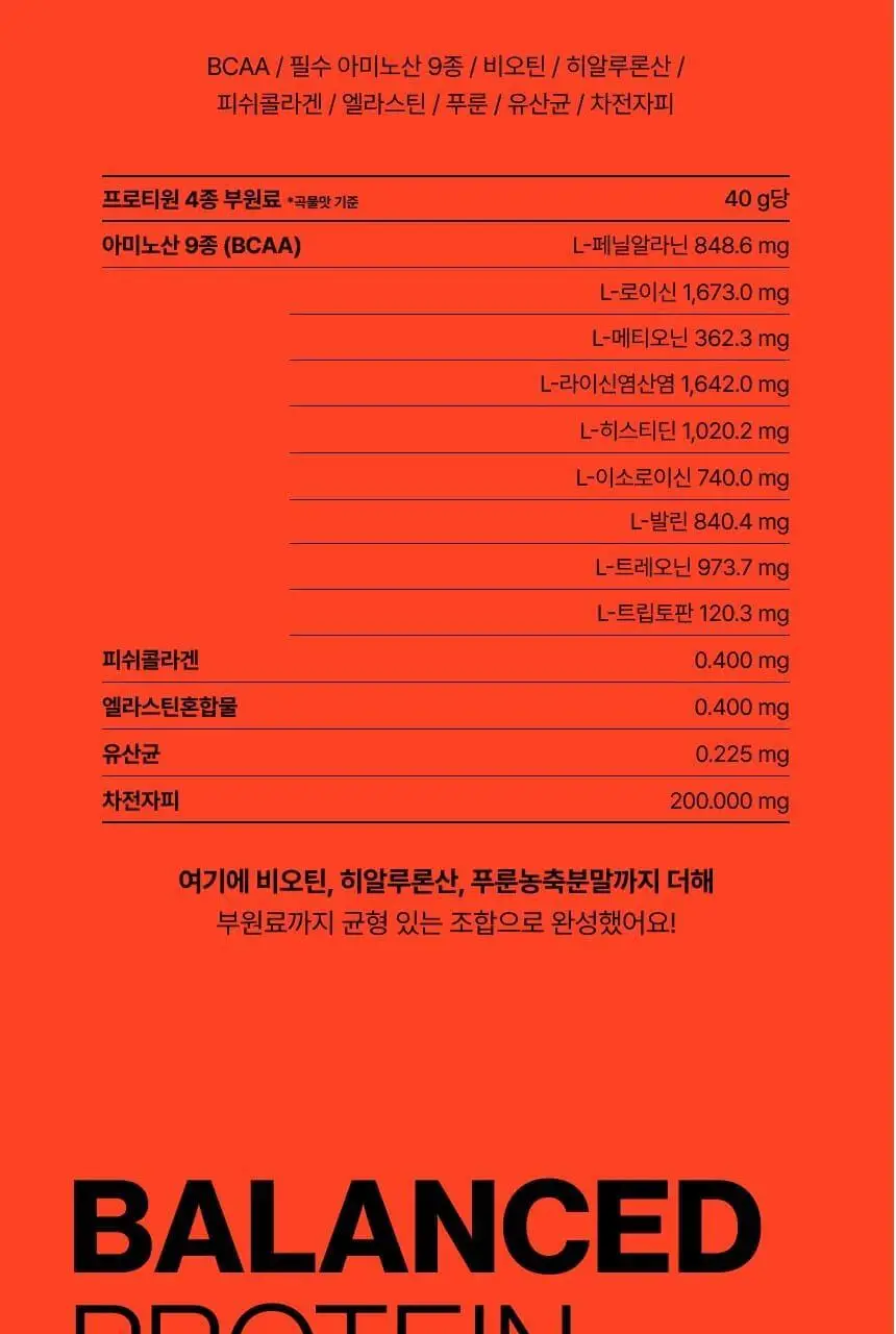 프로티원 단백질쉐이크 파우치형 40g 5종 상세페이지 41