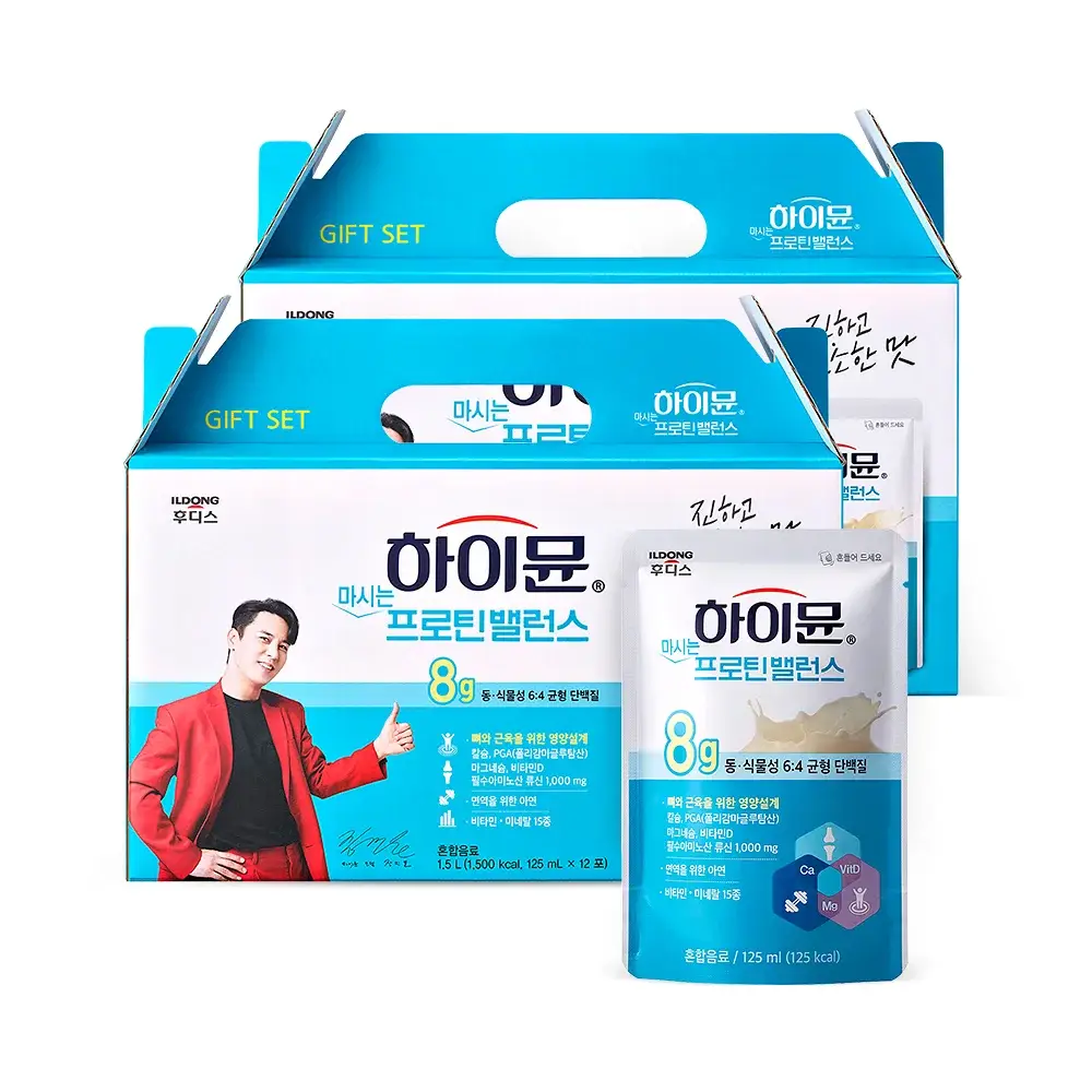 하이뮨 마시는 프로틴 밸런스 125ml 12입 2박스 (24일분)