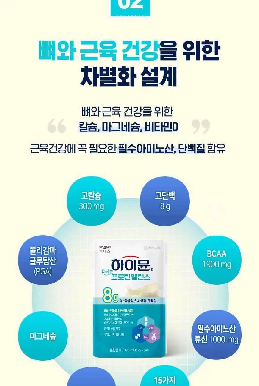 하이뮨 마시는 프로틴 밸런스 125ml 12입 상세페이지 10