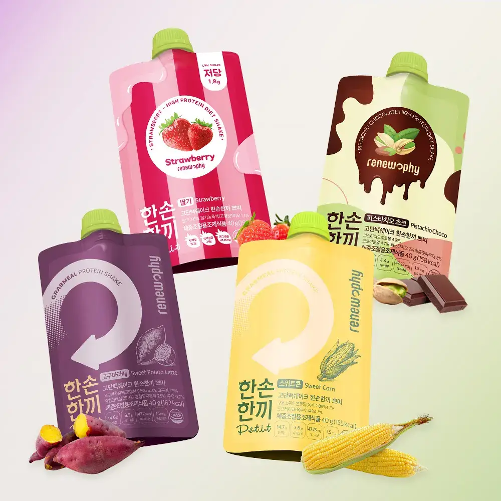 한손한끼 Petit 단백질쉐이크 40g 4종 택1 (피스타치오 초코/고구마라떼/딸기/스위트콘)