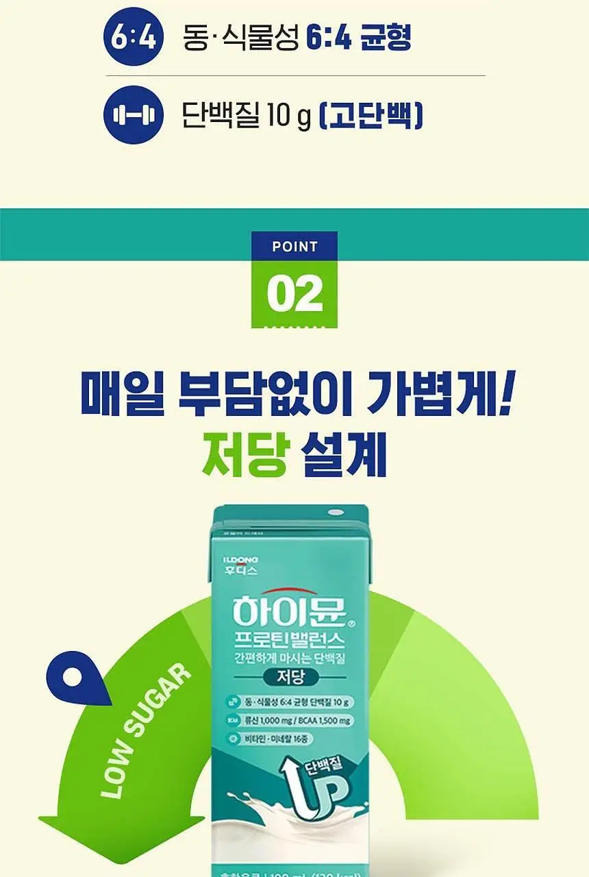 NEW 하이뮨 프로틴 밸런스 음료 저당 190ml 3종 중 선택 상세페이지 8