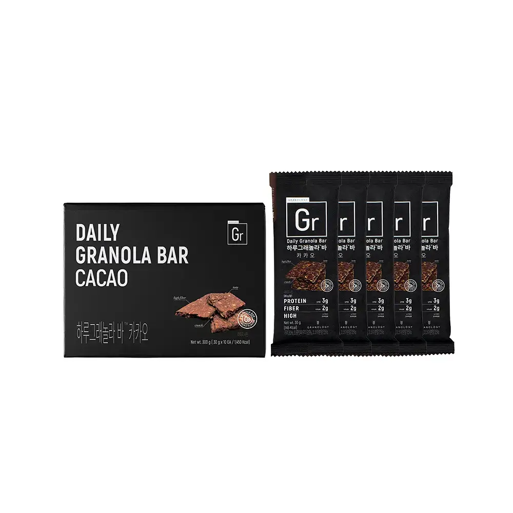 그라놀로지 하루 그래놀라 바 30g x 10개 2종 택 1 (시그니처, 카카오)