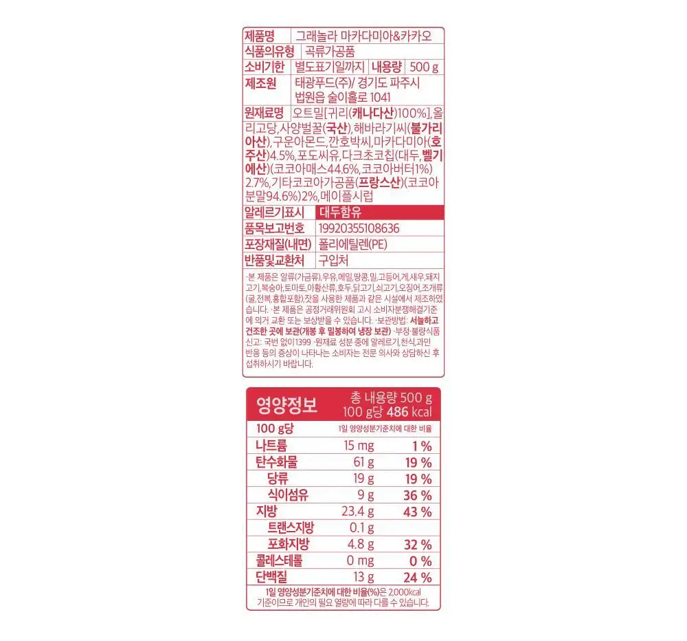 그래놀라하우스 수제 대용량 그래놀라 500g 4종 상세페이지 31