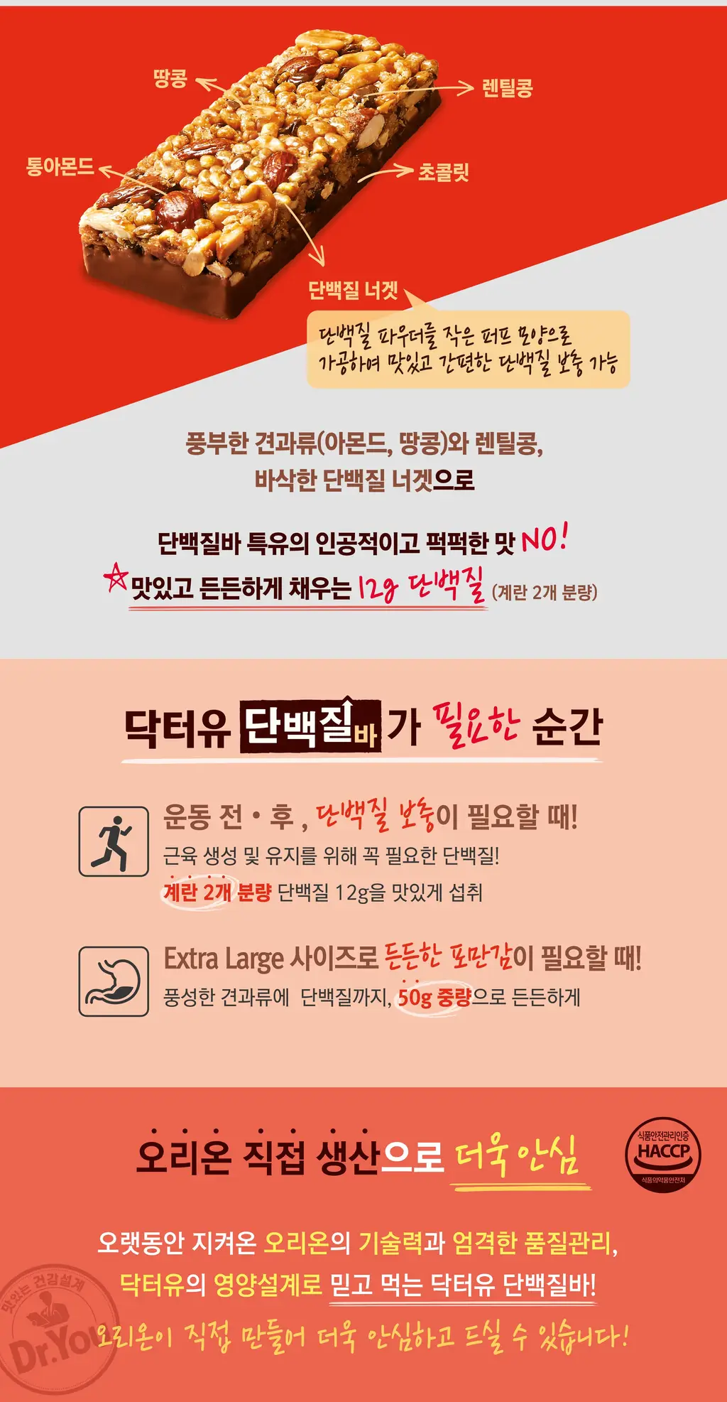 닥터유 단백질바50g 상세페이지 2