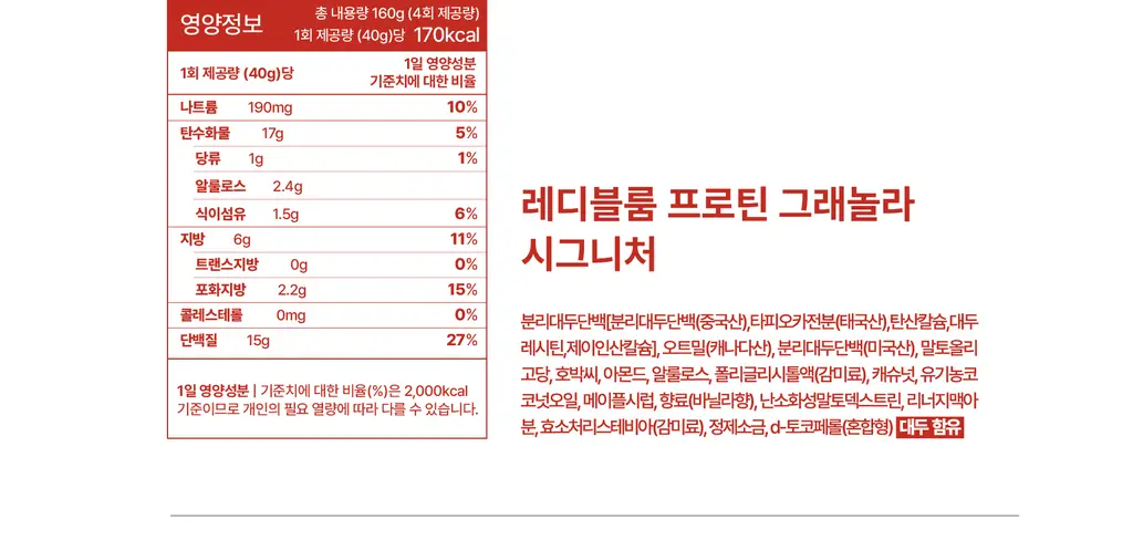 레디블룸 프로틴 그래놀라 160g 3종 택1 상세페이지 26