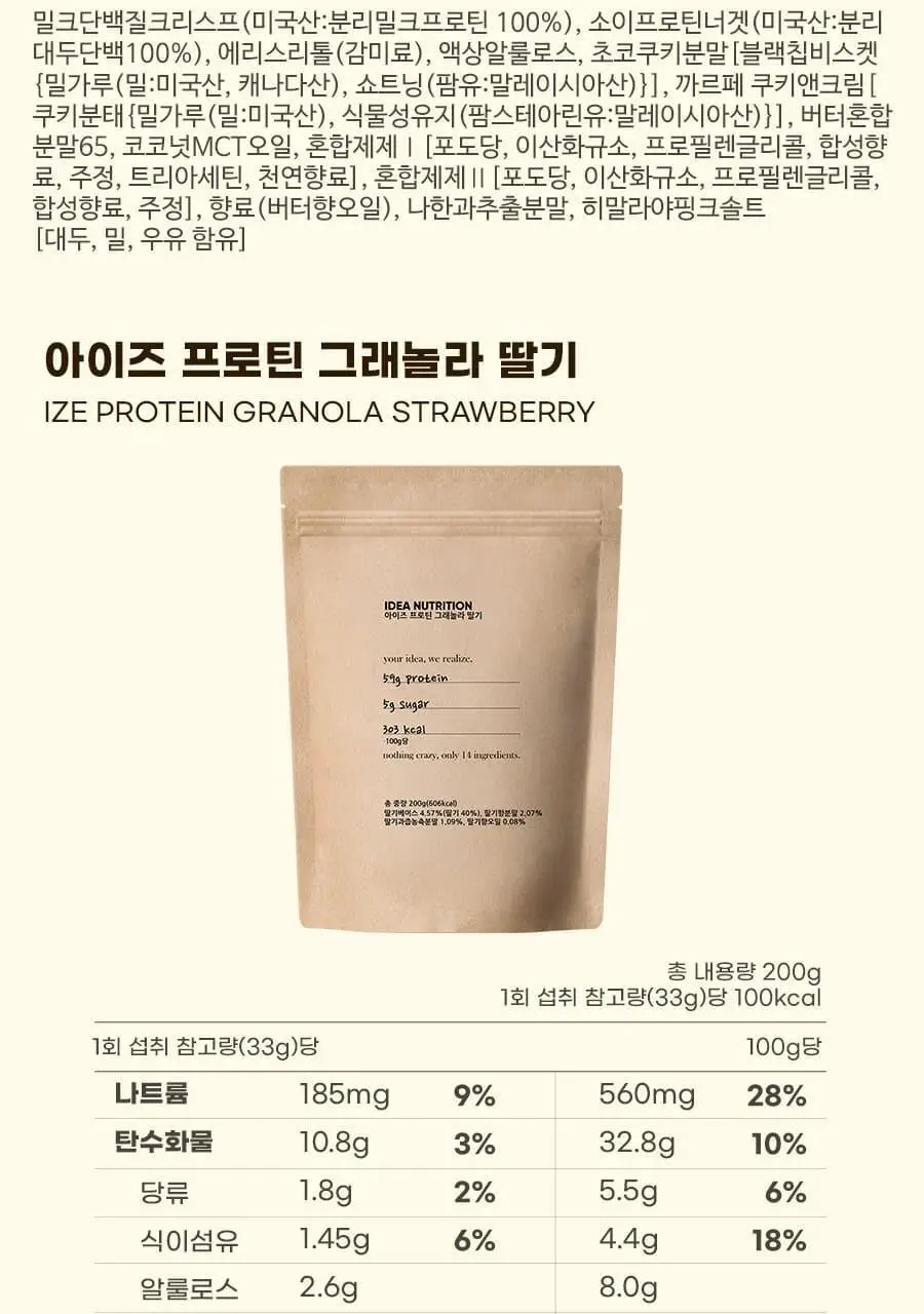 이데아뉴트리션 아이즈 프로틴 그래놀라 6종 택 1 상세페이지 41