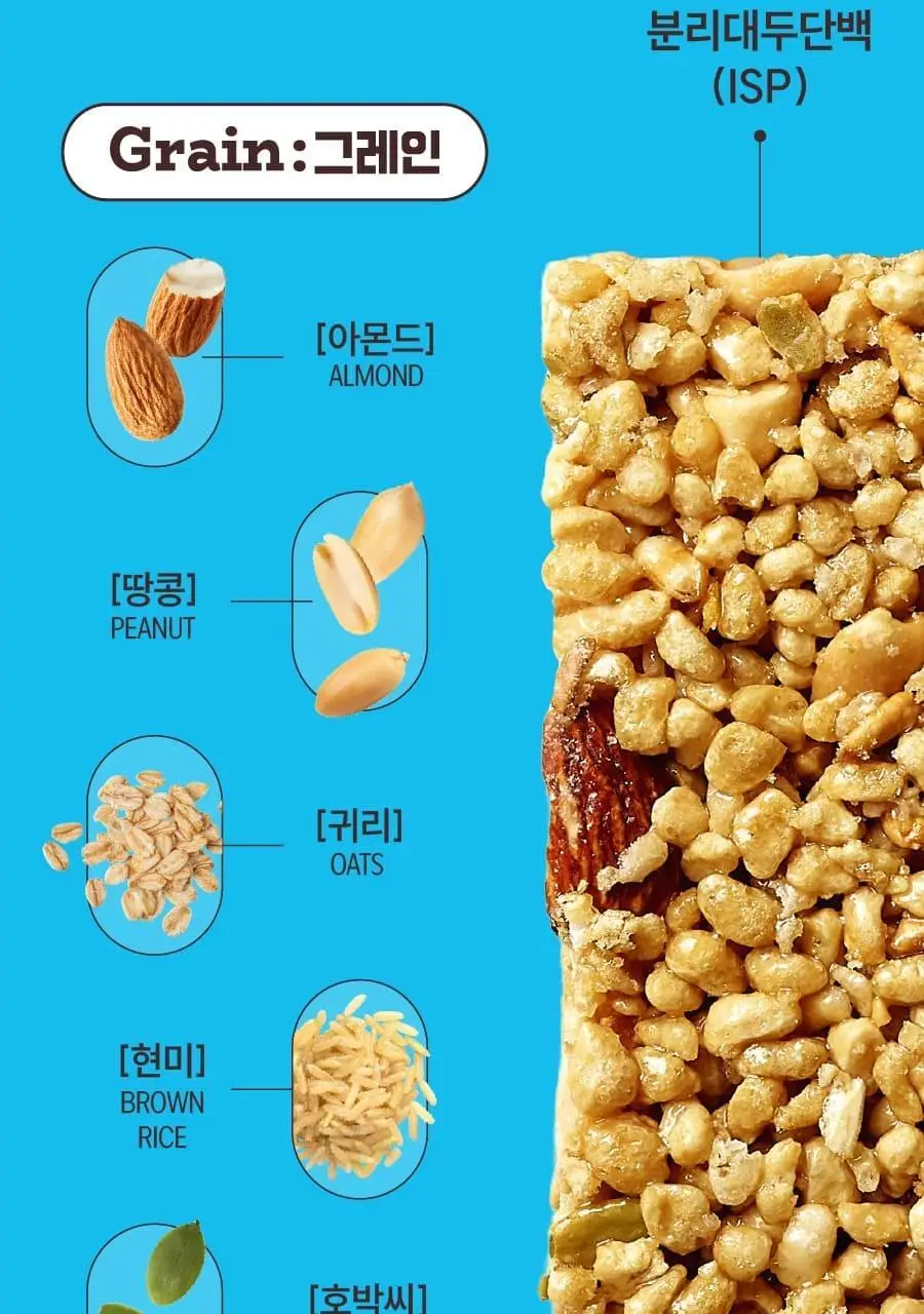 이롬생식 황성주 박사의 데이크런치 프로틴바 30g 그레인 상세페이지 4