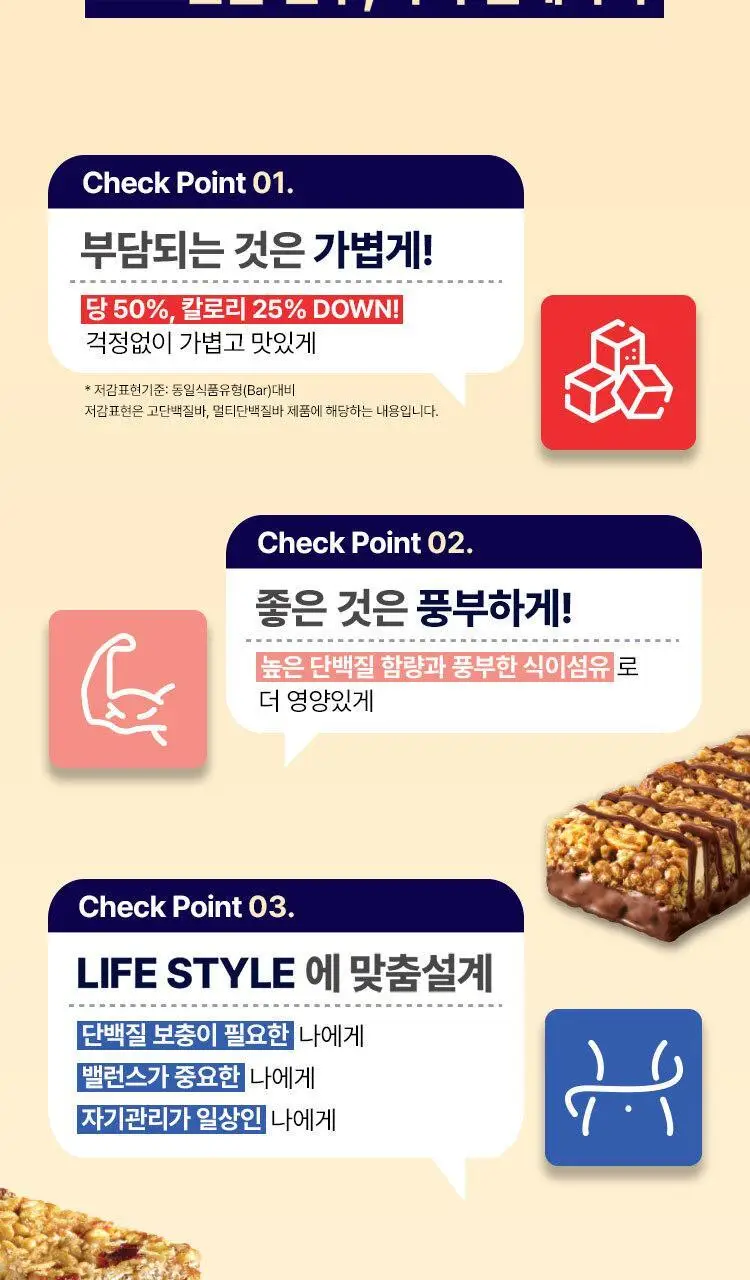 이지프로틴 고단백질바 크리스피 50g 상세페이지 3
