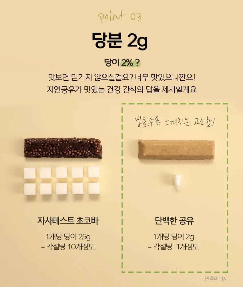 자연공유 단백한공유 크런치 17g (1개입/15개입) 상세페이지 7