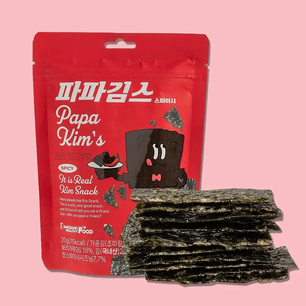 파파김스 스파이시 김과자 20g