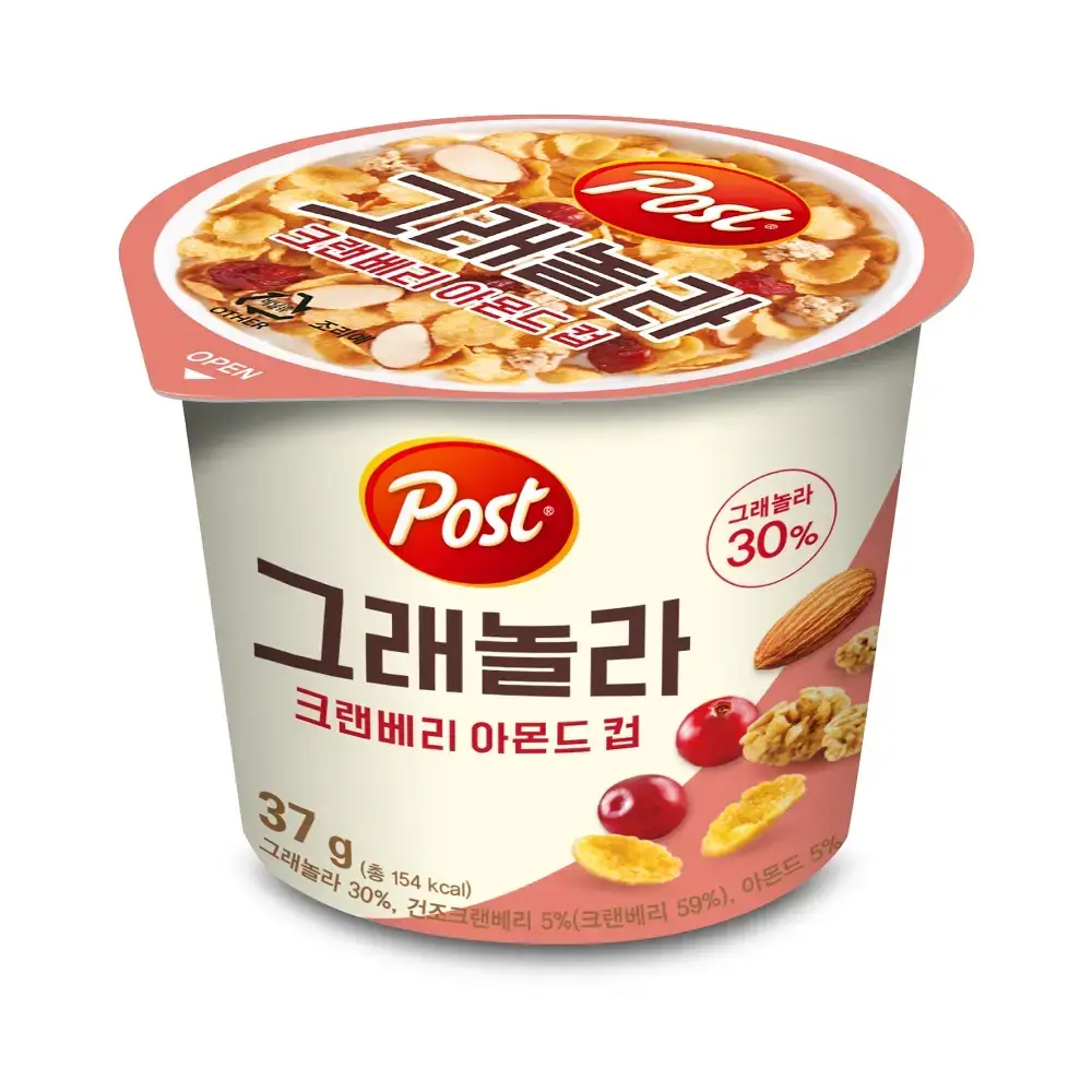 포스트 그래놀라 크랜베리아몬드 컵 37G