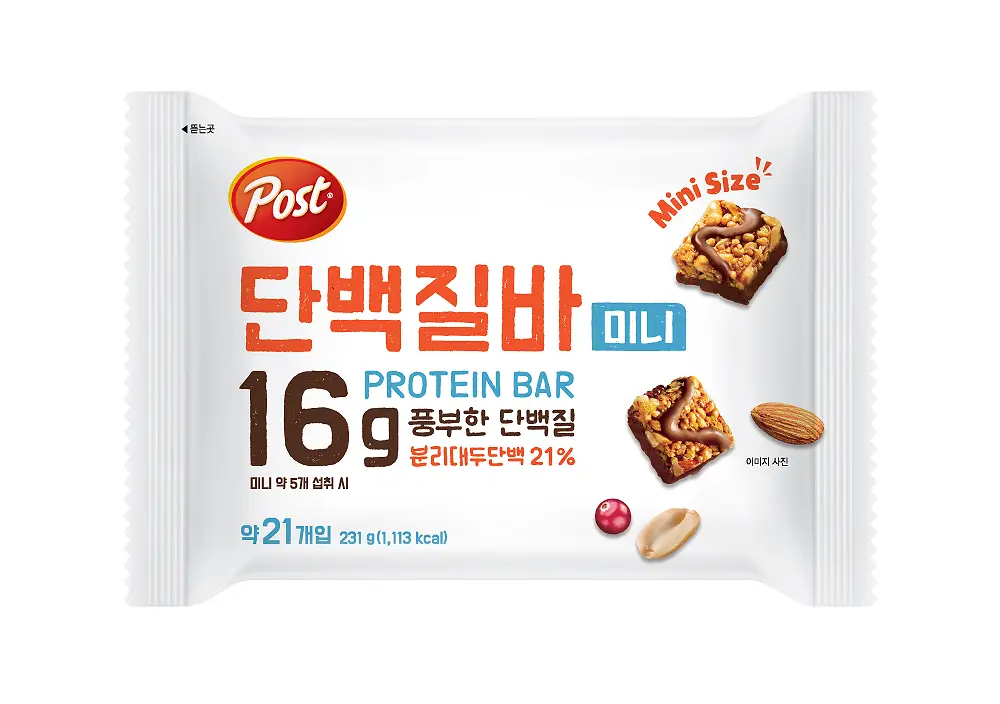 포스트 단백질바 미니 231g (21입)