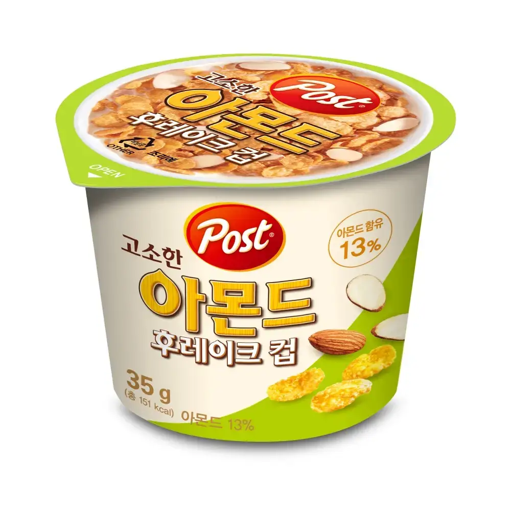 포스트 아몬드후레이크 컵 35G