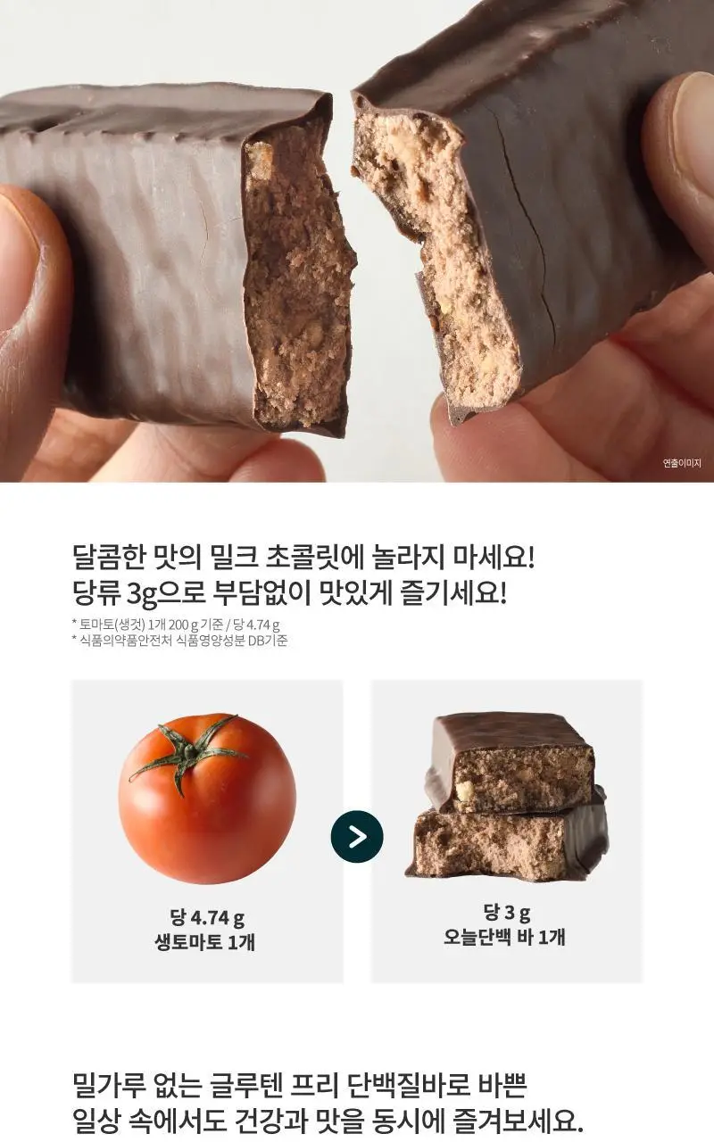 하림 오늘단백 단백질바 12팩 4종 택 1 (치즈케이크/스트로베리/카라멜/피스타치오) 상세페이지 3