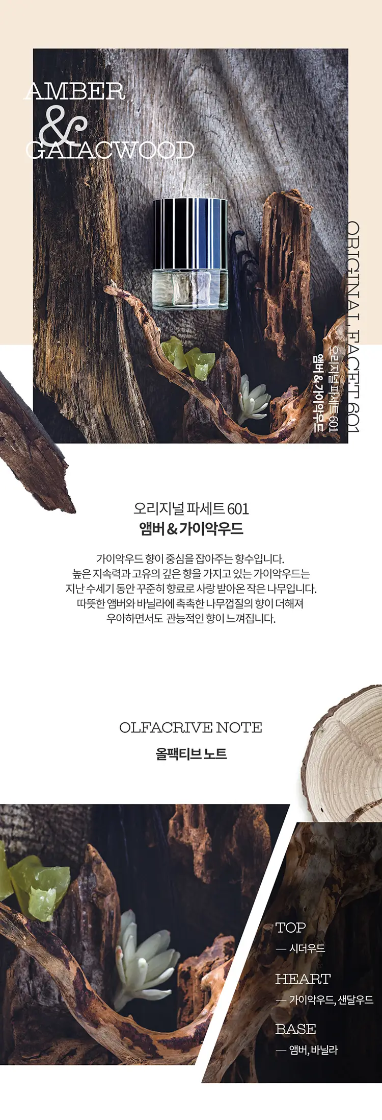 엔시피 601 앰버&가이악우드 EDP 10ml 기획세트(퍼퓸파우치+1ml 샘플 추가증정) 상세페이지 3