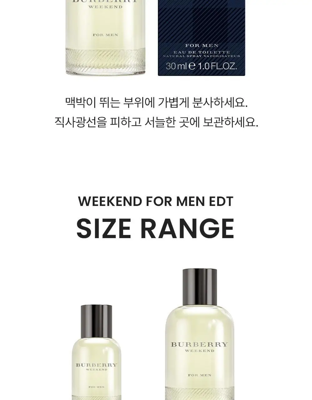 버버리 위크엔드 포맨 EDT 100ml 상세페이지 7