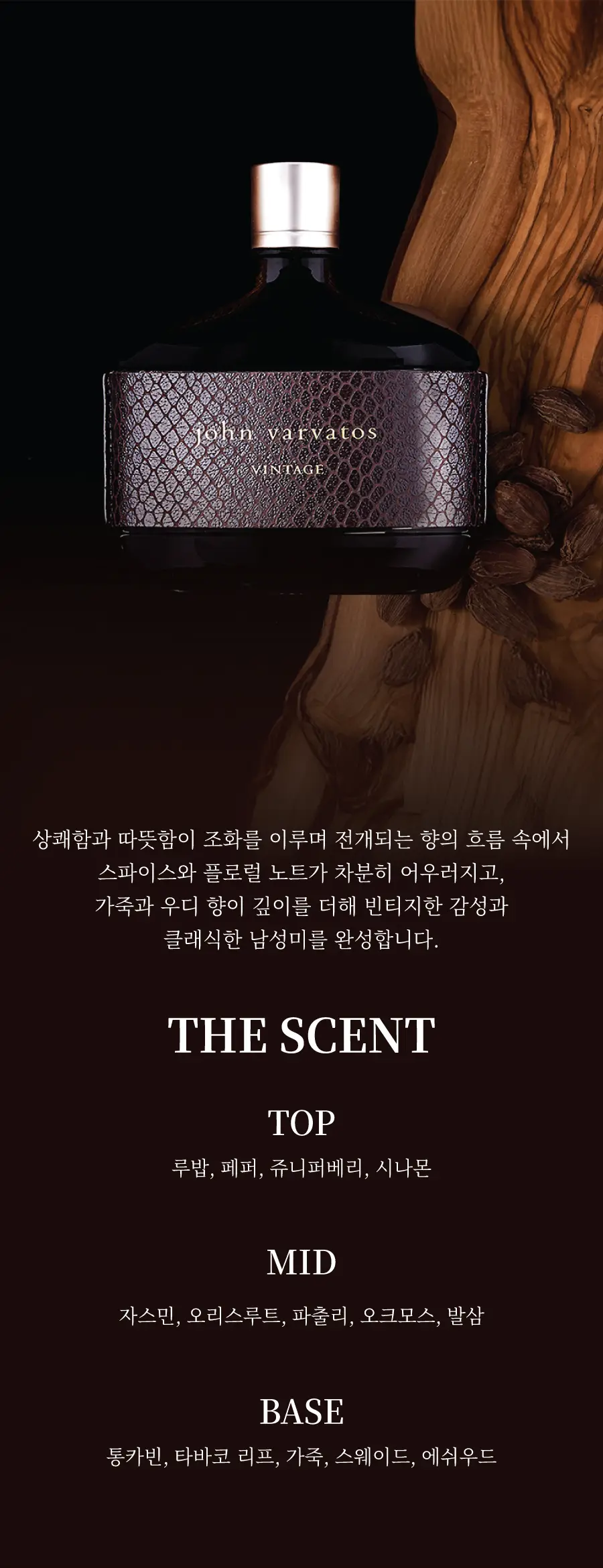 존바바토스 빈티지 EDT 75ml 기획(+공병) 상세페이지 2