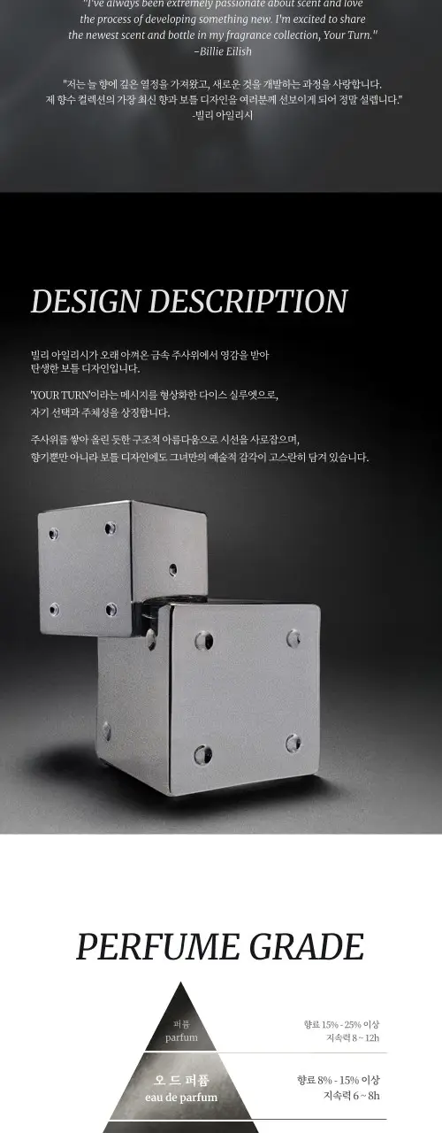 빌리아일리시 EDP 유어 턴 30ml / 100ml 상세페이지 4