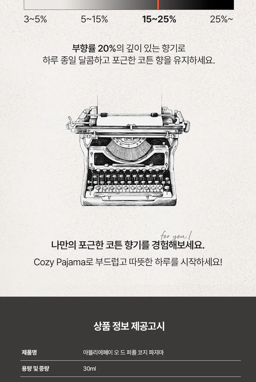 아뜰리에페이 퍼퓸 코지 파자마 30ml 상세페이지 10