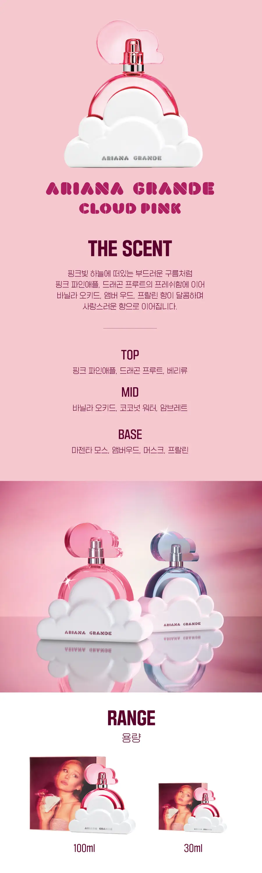 아리아나그란데 클라우드 핑크 EDP 택1(30ml/100ml) 상세페이지 3